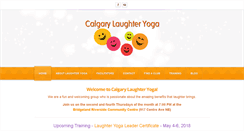 Desktop Screenshot of calgarylaughteryoga.com